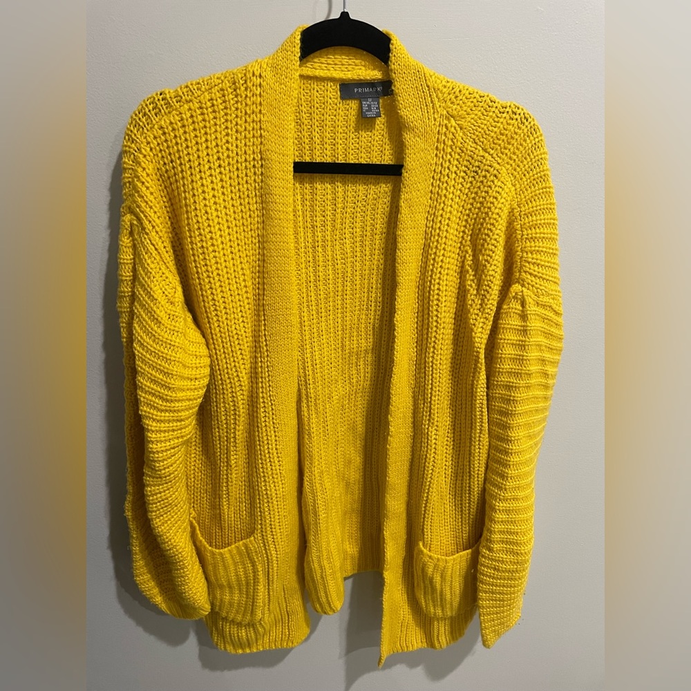Medium yellow primark cardigan lightly worn great condition